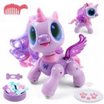 BIRANCO. Unicorn Robot Toys for Girls Age 3-5, Remote Control Electronic Pet, Gesture Sensing, STEM Play, Surprise Interactive Toy for Toddler Gifts and Kids Age 4 5 6+ Years Old