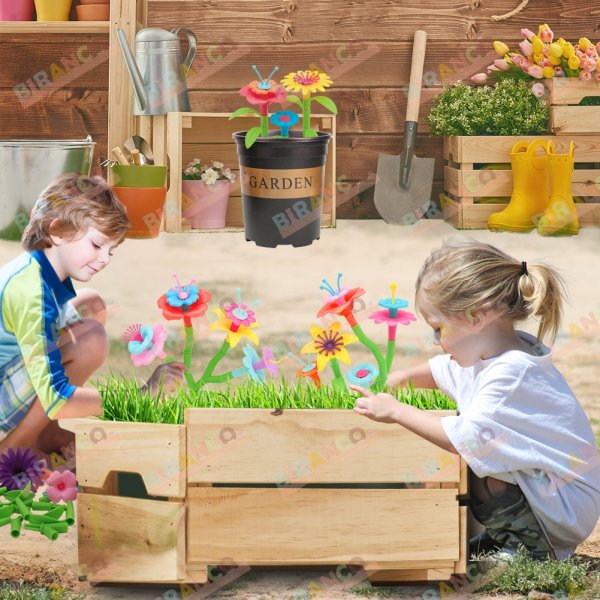  BIRANCO. Flower Garden Building Toys - Build a Bouquet