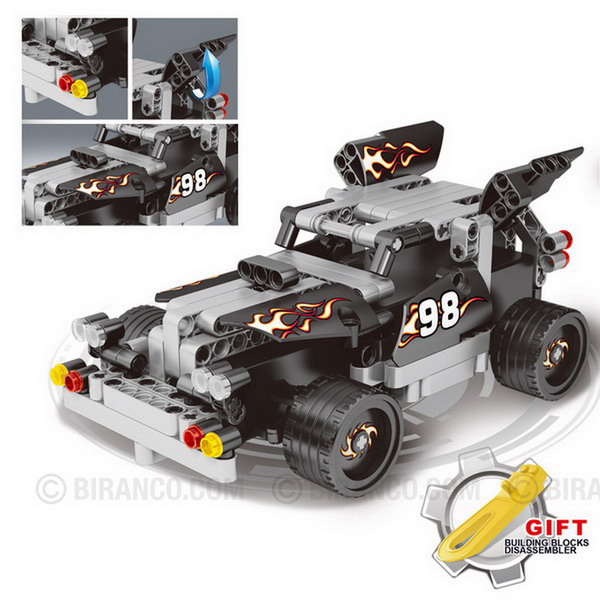 RC Racer Building Kit, Educational STEM Construction Vehicle Blocks Set